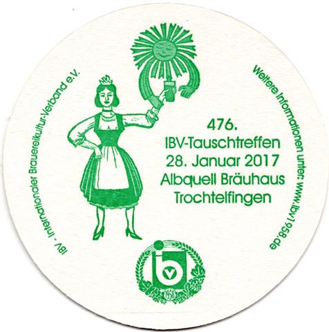 trochtelfingen rt-bw albquell ibv 8b (rund215-476 tauschtreffen 2017-grün)